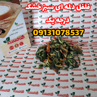 فلفل دلمه ای سبز خشک ۵کیلویی عمده
